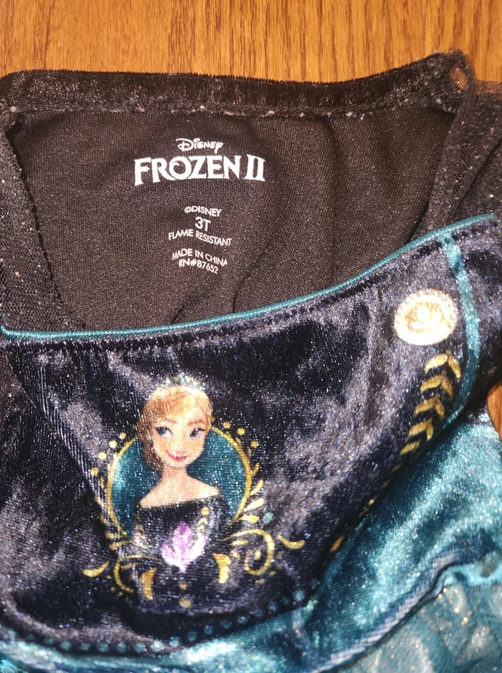 Disney Frozen Ana Nightgown Size 3T - Picture 3 of 3